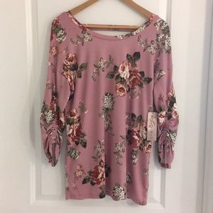 ComoVintage Floral Sweater